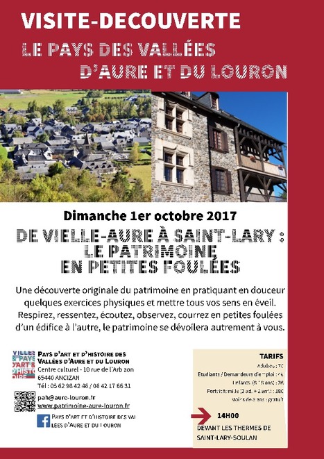 Découvrez le patrimoine de Vielle-Aure à Saint-Lary Soulan le 1er octobre | Vallées d'Aure & Louron - Pyrénées | Scoop.it