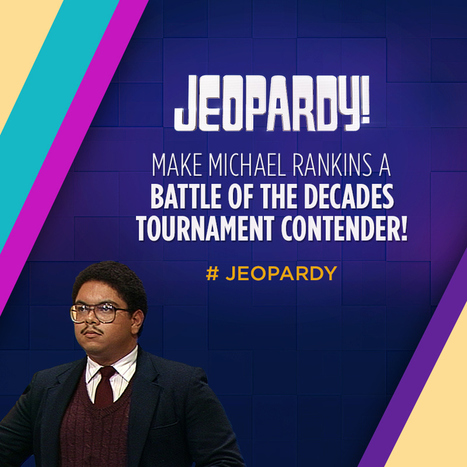A: Michael Rankins. Q: Which Fellow Voice Actor & Undefeated Jeopardy! Champ Needs Your Votes To Be Part of Battle of the Decades Tournament? | SwanShadowBlog | Sirenetta Leoni Inside Voiceover&mdash;Information + Insights On Voice Acting | Scoop.it