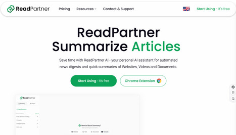 Synthèses IA avec ReadPartner : Efficacité et Clarté | Ressources Community Manager | Scoop.it