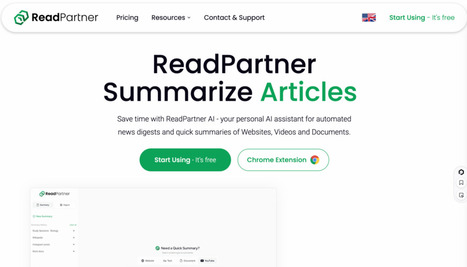 Synthèses IA avec ReadPartner : Efficacité et Clarté | Boîte à outils numériques | Scoop.it
