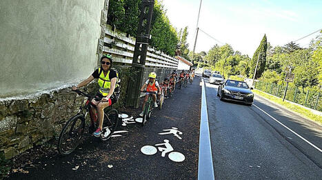 Les écoliers d’Arcangues ont inauguré la voie verte à vélo | BABinfo Pays Basque | Scoop.it