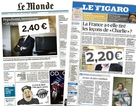 Les quotidiens nationaux deviennent de plus en plus chers en kiosque | DocPresseESJ | Scoop.it