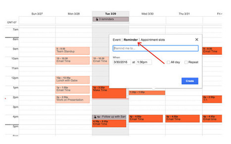 Ya podemos crear y gestionar recordatorios en Google Calendar en la web | TIC & Educación | Scoop.it