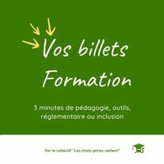Vos billets formation - Animé par Collectif "les chats pitres veillent" | L'INNOVATION PÉDAGOGIQUE | Scoop.it