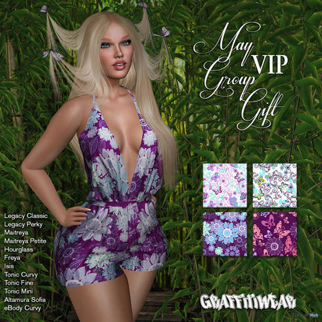 Floral Romper May 2022 Group Gift by Graffitiwear | Teleport Hub - Second Life Freebies | Second Life Freebies | Scoop.it