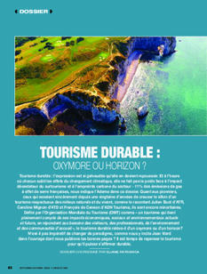 REVUE-ESPACES | Tourisme durable : oxymore ou horizon ? In Revue Espaces, n° 368, septembre 2022 | IATU - Tourisme | Scoop.it
