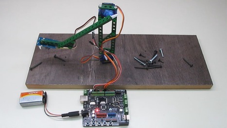 Brazo mecánico con electroimán y Arduino Romeo | tecno4 | Scoop.it