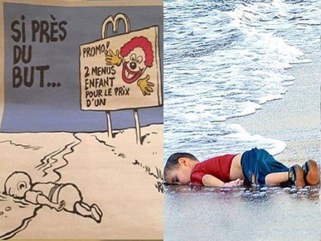 Aylan caricaturé dans « Charlie Hebdo » ou la liberté d’expression de bac à sable | EcritureS - WritingZ | Scoop.it