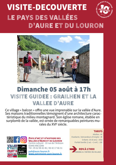 Visite de Grailhen le 5 août par le Pays d'Art et d'Histoire des vallées d'Aure et du Louron | Vallées d'Aure & Louron - Pyrénées | Scoop.it
