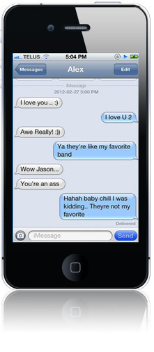 Generate iPhone text message chat screenshots i...