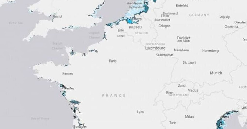 Montée des eaux: voici la carte des littoraux français menacés d'ici 2100 | Une semaine d'actu - Newsletter de veille de l'AURH | Scoop.it