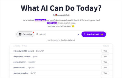 Di lo que necesitas y este buscador te dirá qué herramienta IA tienes que usar | @Tecnoedumx | Scoop.it