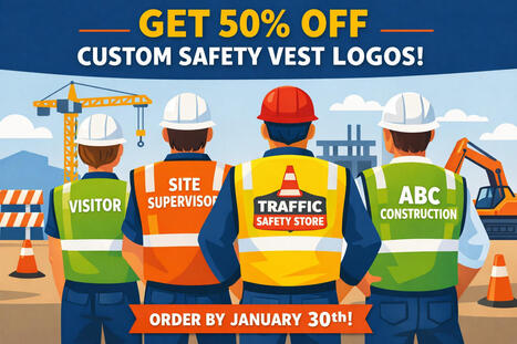 50% Off Custom Safety Vest Logos Extended | Traffic Cones | Scoop.it