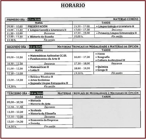 ORIENTACASTRO : ABAU - PROBA DE ACCESO Á UNIVERSIDADE - CONVOCATORIA XUÑO 2018 / CALENDARIO ABAU | TIC-TAC_aal66 | Scoop.it