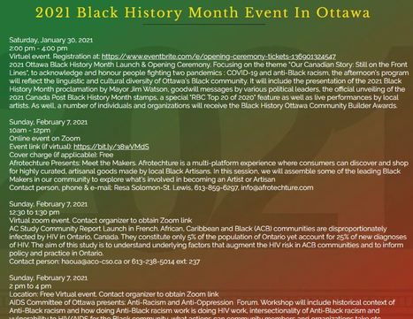 2021 BLACK HISTORY MONTH events in Ottawa  | iGeneration - 21st Century Education (Pedagogy & Digital Innovation) | Scoop.it