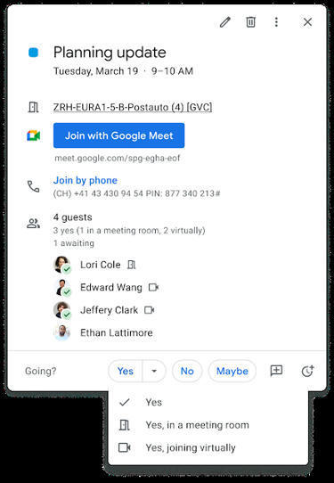 Indicate whether you’ll join a meeting virtually or in person on Google Calendar | Education 2.0 & 3.0 | Scoop.it
