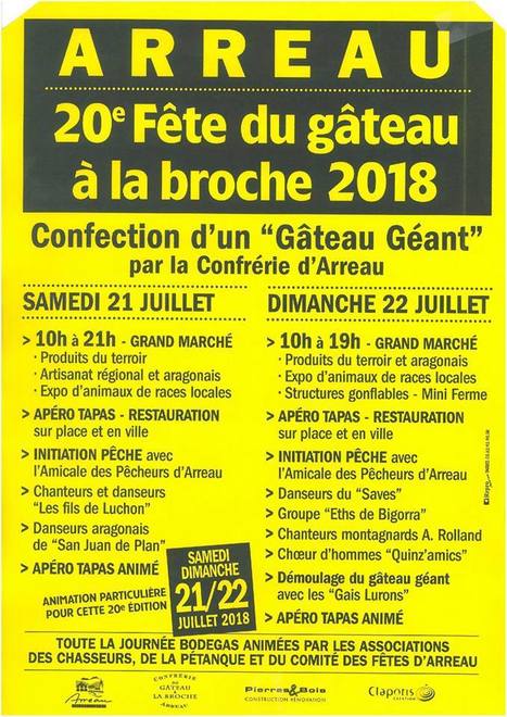 Fête du gâteau à la broche à Arreau les 21 et 22 juillet | Vallées d'Aure & Louron - Pyrénées | Scoop.it