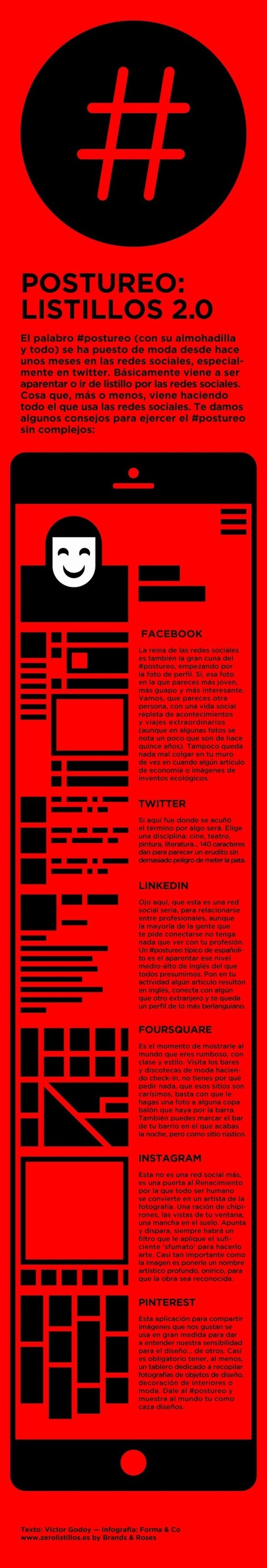 Cómo hacer #postureo en Redes Sociales #infografia #infographic #socialmedia | Seo, Social Media Marketing | Scoop.it