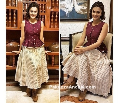 Taapsee Pannu in Ekta and Sonal Skirt Style | Indian Fashion Updates | Scoop.it
