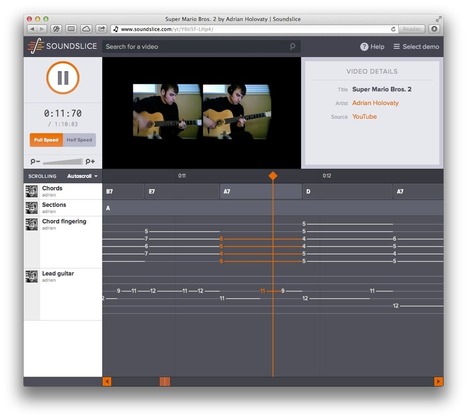 Soundslice: Tabs have never sounded so good | Créer des rythmes et des mélodies en toute liberté sur le Web | Scoop.it