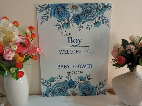 Custom Baby Shower Entrance Board – Bright and Cheerful Sign for Guests! | Creative Signage & Innovative Printing Trends | Scoop.it