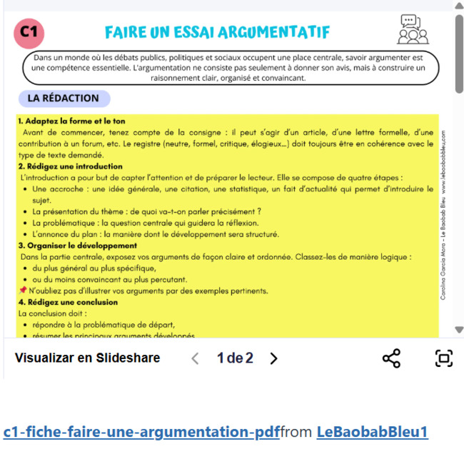 - L’ARGUMENTATION – C1 | POURQUOI PAS... EN FRANÇAIS ? | Scoop.it