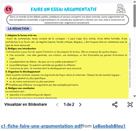 - L’ARGUMENTATION – C1 | POURQUOI PAS... EN FRANÇAIS ? | Scoop.it