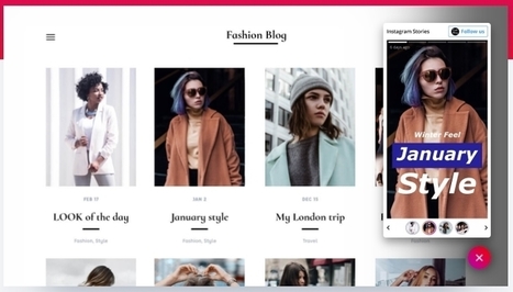 Fastory : un widget pour int&eacute;grer ses Stories Instagram &agrave; son site web | Social media | Scoop.it