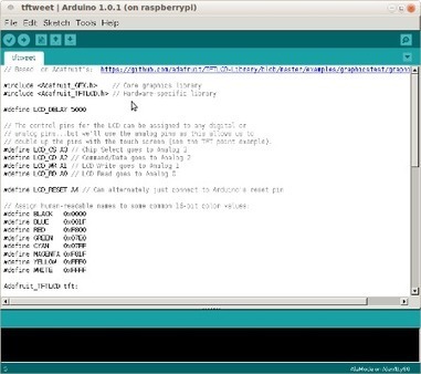 Raspberry Pi: TFTweet: Alamode connects Arduino shield to the Raspberry Pi - element14 | Arduino, Netduino, Rasperry Pi! | Scoop.it