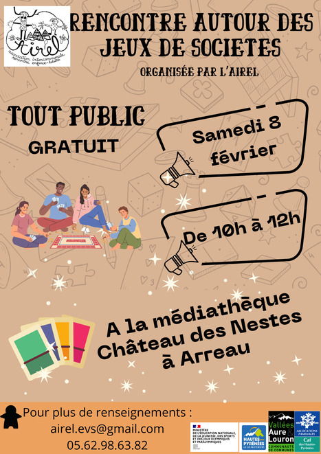 Jeux de société à Arreau le 8 février | Vallées d'Aure & Louron - Pyrénées | Scoop.it