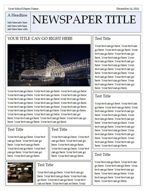 Free Newspaper Templates | TIC & Educación | Scoop.it