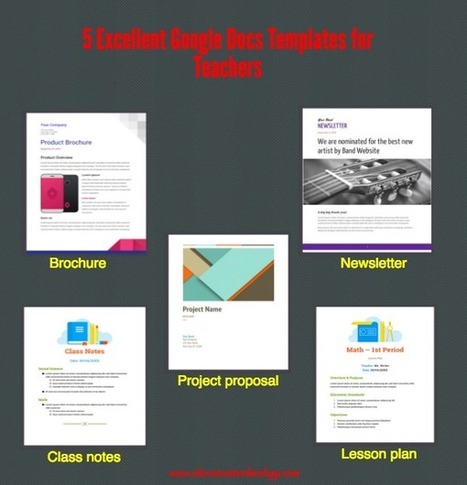 Five excellent Google Docs templates for teachers | Moodle and Web 2.0 | Scoop.it