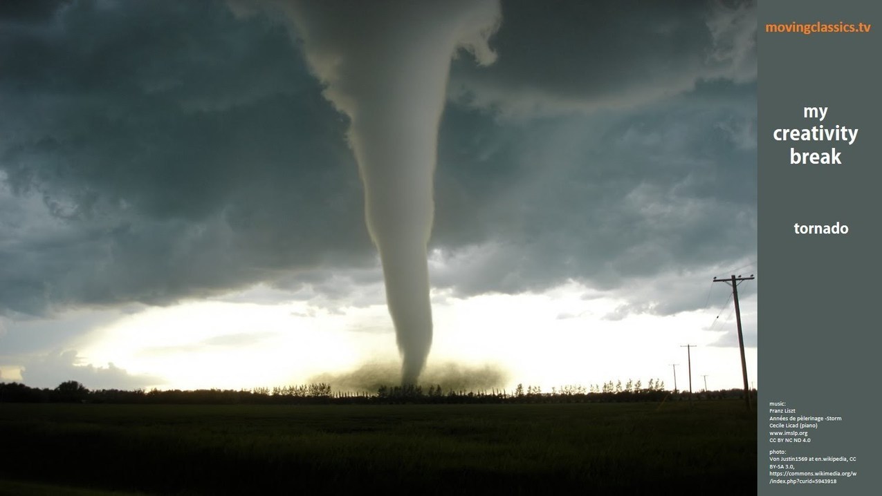 "Tornado" with music of Franz Liszt.