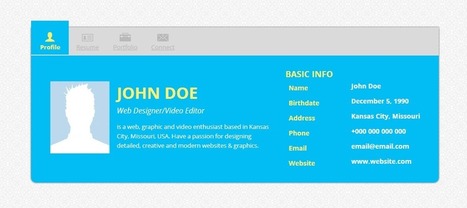 An Easy Way of Building Responsive CV Websites • 1stwebdesigner | Website template | Scoop.it