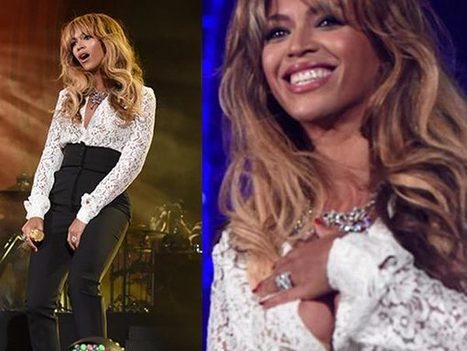 Oops Beyonce Suffers A Wardrobe Malfunction On