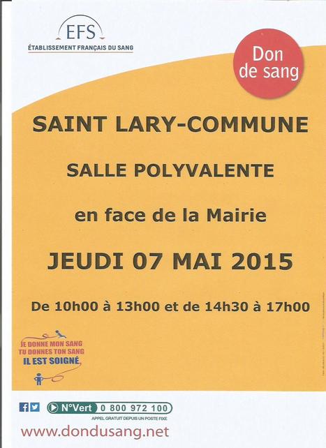 Les donneurs de Saint-Lary et environs ont r&eacute;pondu &agrave; l'appel de l'&Eacute;tablissement Fran&ccedil;ais du Sang | Vall&eacute;es d'Aure & Louron - Pyr&eacute;n&eacute;es | Scoop.it