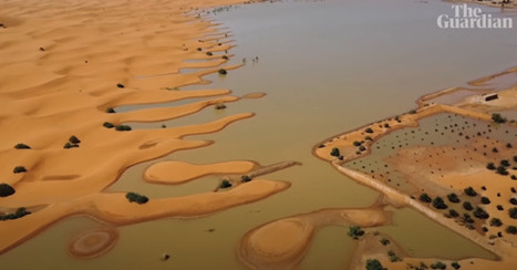 Les images aériennes du Sahara sous les eaux après d’importantes inondations | Les déserts dans le monde | Scoop.it
