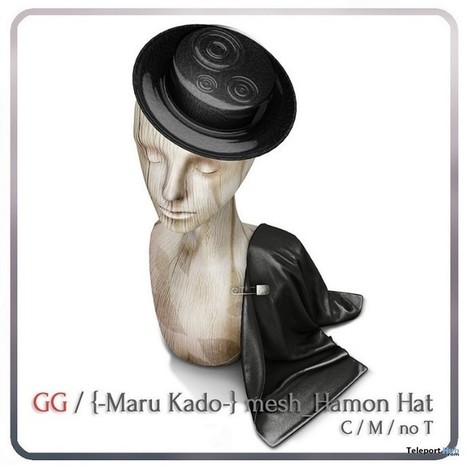 Hamon Hat Group Gift by Maru Kado | Teleport Hub - Second Life Freebies | Teleport Hub | Scoop.it