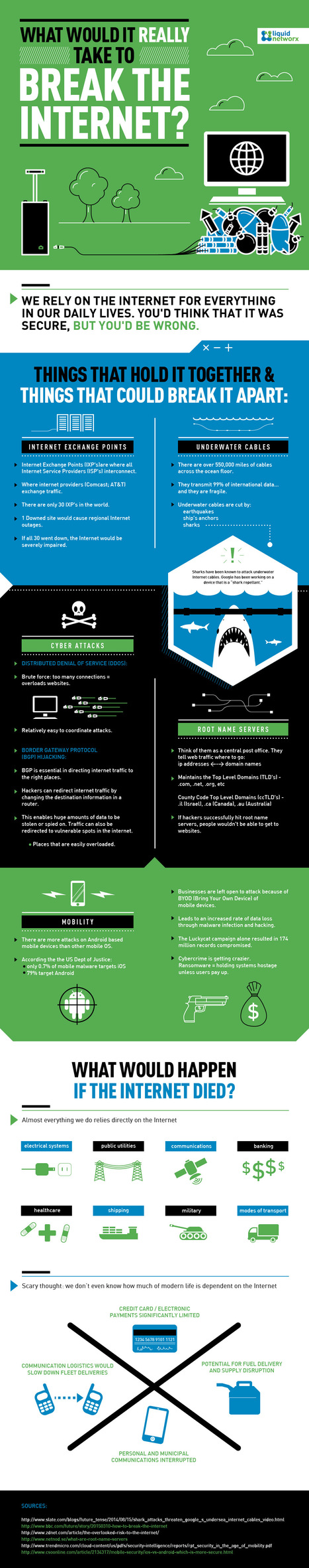 Why a Worldwide Internet Outage Isn't That Far-Fetched | Infographic | 21st Century Learning and Teaching | Scoop.it