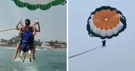 Quand la corde d'un parachute ascensionnel lâche en plein vol... | Insolite | No limite | Scoop.it