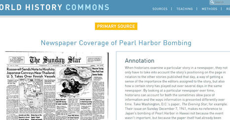 World History Commons - Annotated Primary Sources for Students along with free teaching guides  (via @rmbyrne) | Education 2.0 & 3.0 | Scoop.it