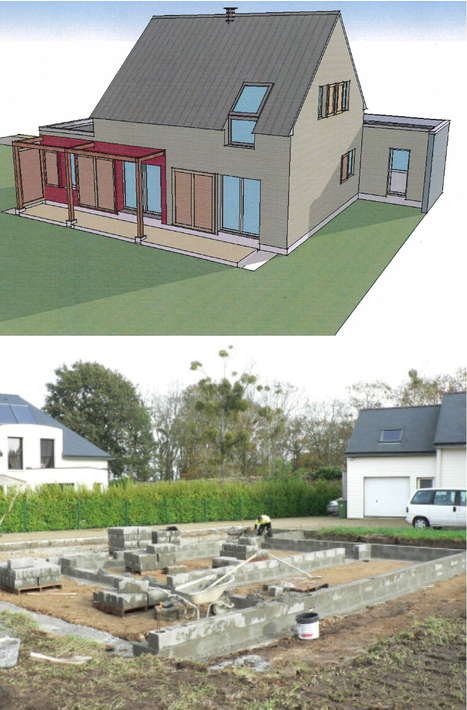 Carnet de chantier N° 01-04 / construction d'une maison RT 2012 à Plumergat, Morbihan | Architecture, maisons bois & bioclimatiques | Scoop.it
