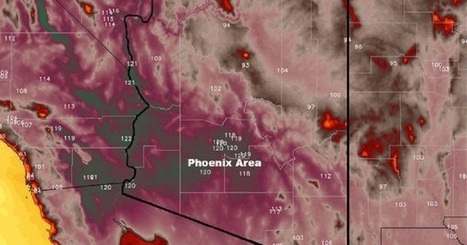#climat | Les #météorologues #américains n’ont plus assez de couleurs pour illustrer la chaleur sur leurs #cartes | RSE et Développement Durable | Scoop.it