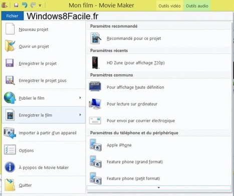 Windows 8 : montage vidéo avec Movie Maker | Montage vidéo pour ma petite soeur | Scoop.it