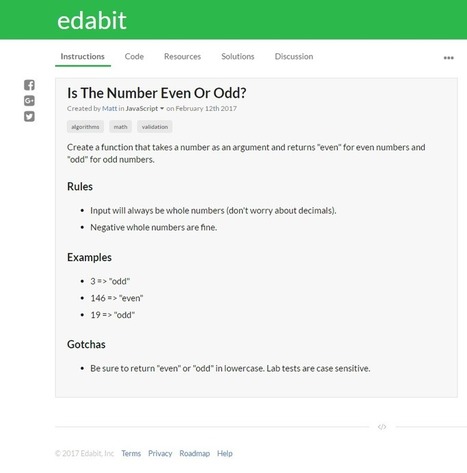 Edabit – aprende a programar | TECNOLOGÍA_aal66 | Scoop.it