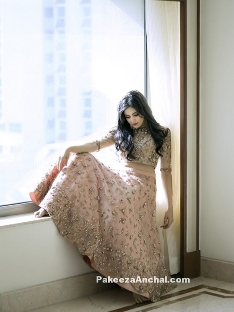 Adah Sharma in Heavy work Embroidery Lehenga with High neck Blouse | Indian Fashion Updates | Scoop.it