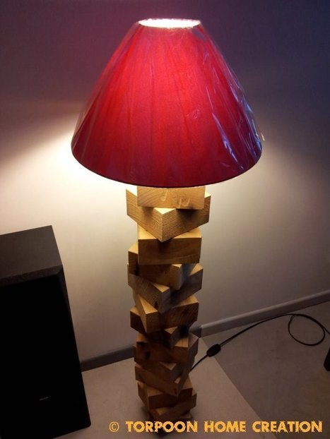 Lampe En Cubes De Palettes / Pallet Blocks Lamp | 1001 Pallets ideas ! | Scoop.it