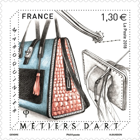 Lancement du timbre Maroquinier - série Métiers d'art | Métiers, emplois et formations dans la filière cuir | Scoop.it