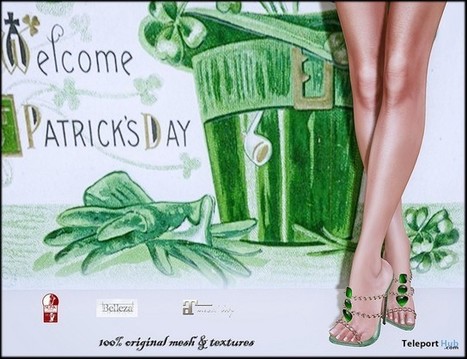 Penelope St.Patrick High Heels Gift By ChicChica | Teleport Hub - Second Life Freebies | Second Life Freebies | Scoop.it