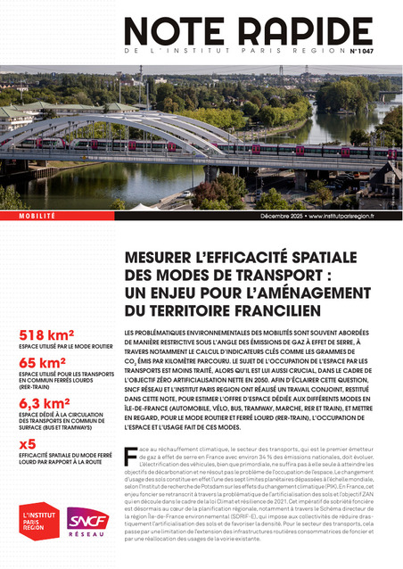 Mesurer l'efficacit&eacute; spatiale des modes de transport : un enjeu pour l'am&eacute;nagement du territoire francilien | Veille juridique du CDG13 | Scoop.it